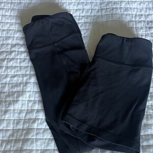 Athleta Kids Pocket Black Leggings & Chit Chat Shorts